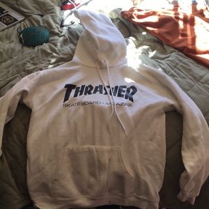 Brand new white thrasher hoodie